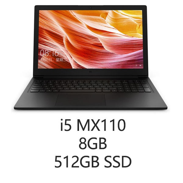 Xiaomi Mi Notebook 15.6'' Intel Core Laptops 128GB SSD+1TB HDD i7/i5 NVIDIA GeForce MX110 Dedicated Card English Win 10 Laptop