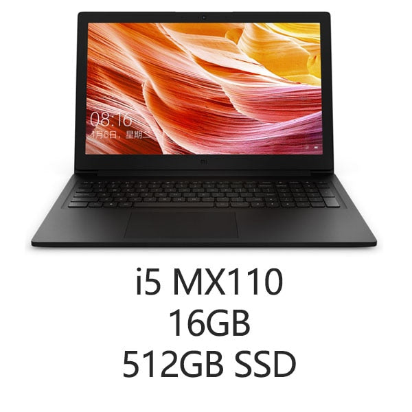 Xiaomi Mi Notebook 15.6'' Intel Core Laptops 128GB SSD+1TB HDD i7/i5 NVIDIA GeForce MX110 Dedicated Card English Win 10 Laptop