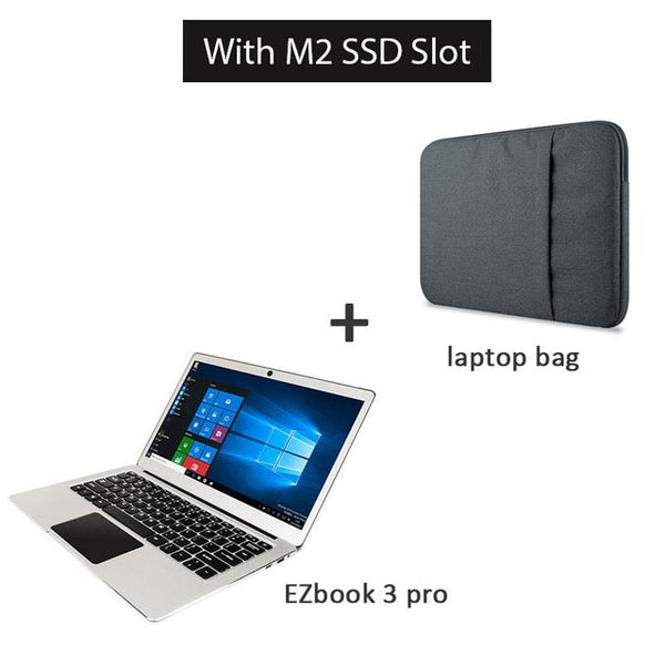 New Version! Jumper EZbook 3 Pro laptop 13.3" IPS Screen Apollo Lake J3455 6GB 64GB notebook 2.4G/5G WiFi with M.2 SATA SSD Slot