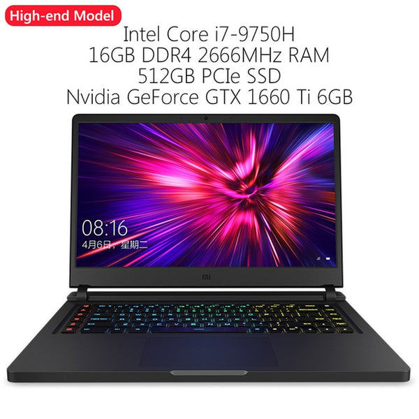 Original Xiaomi Mi Gaming Laptop 2019 Windows 10 Intel Core i7 - 9750H 16GB RAM 512GB SSD HDMI Notebook Type -C Bluetooth