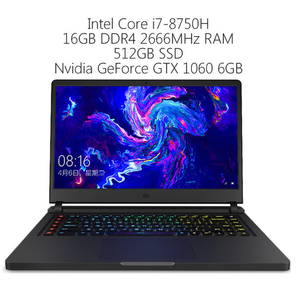 Original Xiaomi Mi Gaming Laptop 2019 Windows 10 Intel Core i7 - 9750H 16GB RAM 512GB SSD HDMI Notebook Type -C Bluetooth